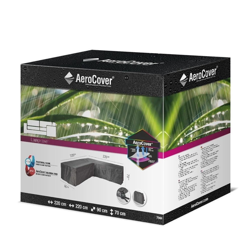 AeroCover Loungesethoes Hoekset 220 X 220 X 70 Cm 2 AeroCover Loungesethoes Hoekset 220 X 220 X 70 Cm - Afbeelding 2