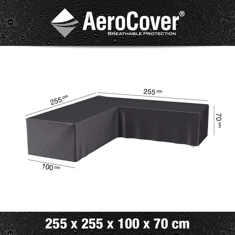 AeroCover Loungesethoes Hoekset 255 X 255 X 70 Cm 4 AeroCover Loungesethoes Hoekset 255 X 255 X 70 Cm - Afbeelding 4