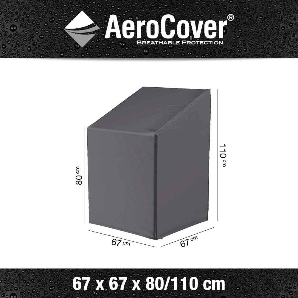 AeroCover Stapelstoelhoes/Gasveerstoelhoes 67 X 67 X 80/110 Cm 4 AeroCover Stapelstoelhoes/Gasveerstoelhoes 67 X 67 X 80/110 Cm - Afbeelding 4