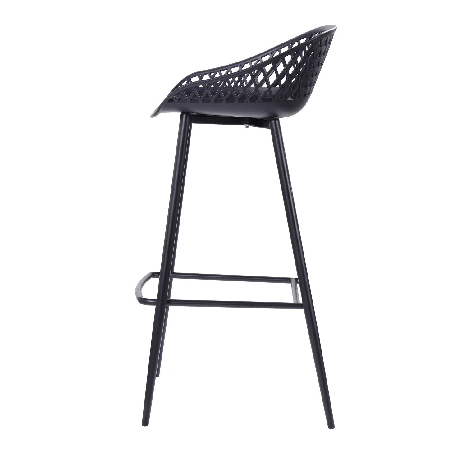 Barstoel WEBBING Zwart 3 Barstoel WEBBING Zwart - Afbeelding 3