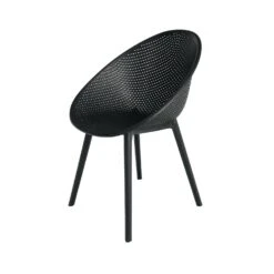 Boas Dining Kunststof Tuinstoel Zwart