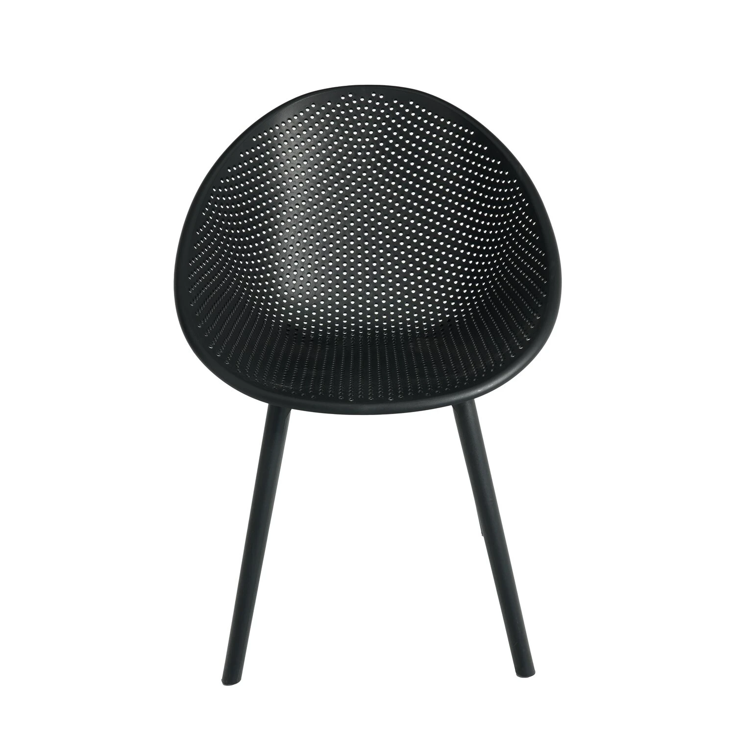 Boas Dining Kunststof Tuinstoel Zwart 2 Boas Dining Kunststof Tuinstoel Zwart - Afbeelding 2