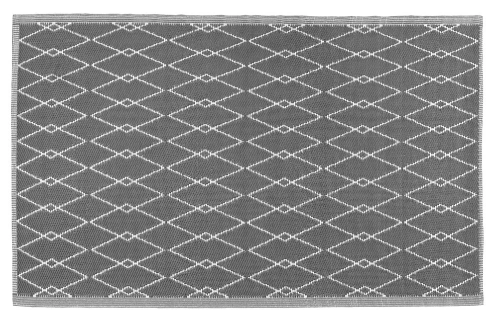 Buitenkleed MESH Dark Grey / White - 180 X 120 Cm 1 Buitenkleed MESH Dark Grey / White - 180 X 120 Cm