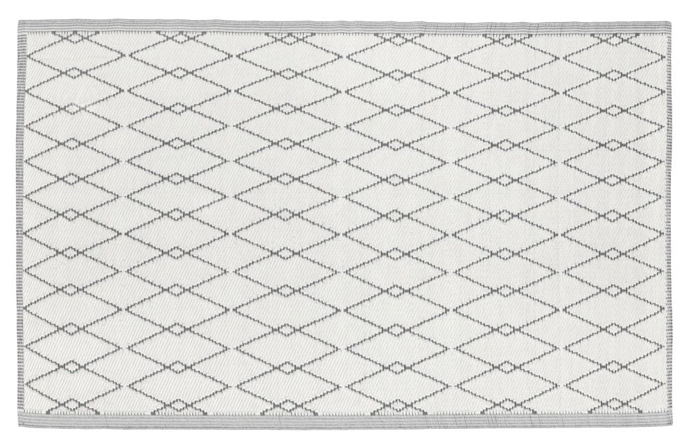Buitenkleed MESH Dark Grey / White - 180 X 120 Cm 2 Buitenkleed MESH Dark Grey / White - 180 X 120 Cm - Afbeelding 2