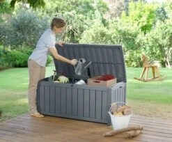 Keter Glenwood Opbergbox 390L Grafiet -Tuinmeubelwinkel keter glenwood opbergbox 390l grafiet 800x662 62738fe879f2d l