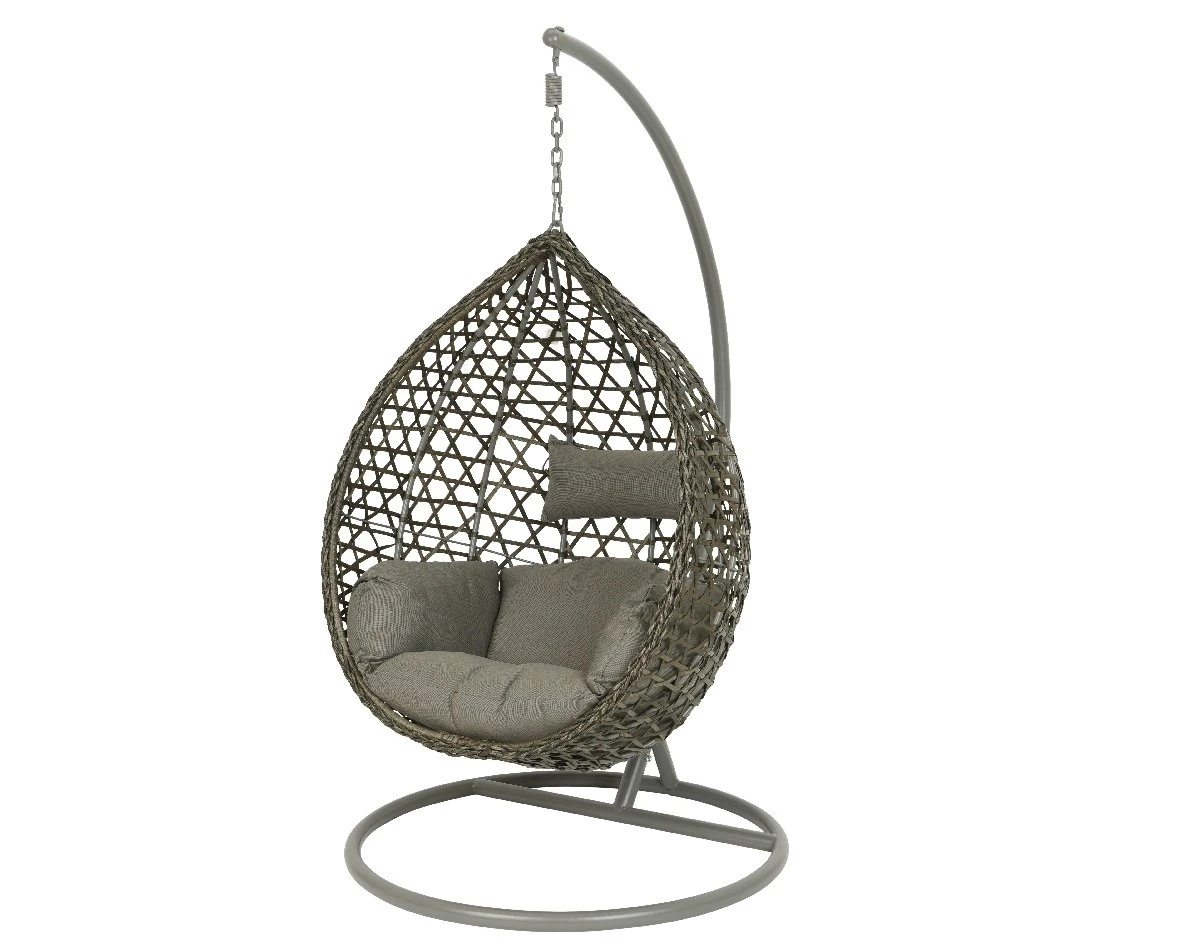 Montreal Hang-ei Wicker Grijs - Ø 105 X H 186 Cm 1 Montreal Hang-ei Wicker Grijs - Ø 105 X H 186 Cm