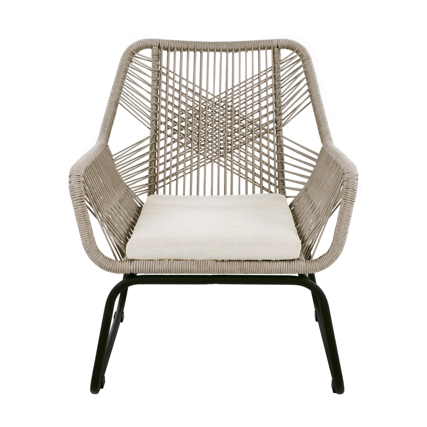 Napoli Loungestoel Met Voetensteun Beige 3 Napoli Loungestoel Met Voetensteun Beige - Afbeelding 3