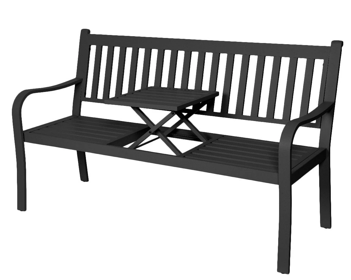 Nottingham Tuinbank Grijs - 65 X 152 X 90 Cm 2 Nottingham Tuinbank Grijs - 65 X 152 X 90 Cm - Afbeelding 2