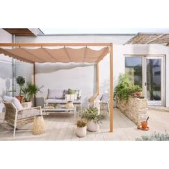 Outdoor Living Pergola Bruin -Tuinmeubelwinkel pergola bruin 300 x 300 cm 1181x1181 67f5096a03ece l