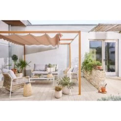 Outdoor Living Pergola Bruin -Tuinmeubelwinkel pergola bruin 300 x 300 cm 1181x1181 67f5096a05d41 l