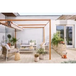 Outdoor Living Pergola Bruin -Tuinmeubelwinkel pergola bruin 300 x 300 cm 1181x1181 67f5096a07ef1 l