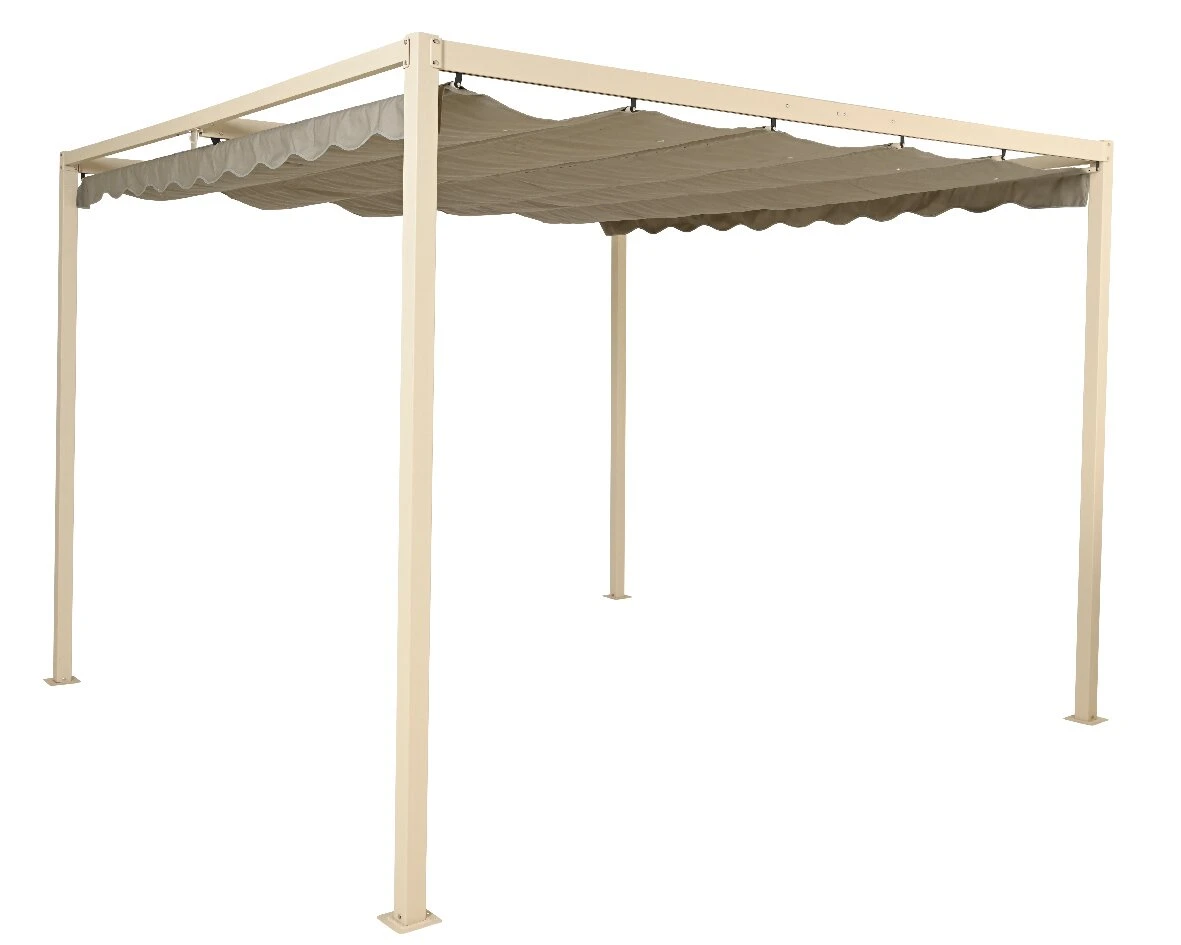 Outdoor Living Pergola Crème/geel 1 Outdoor Living Pergola Crème/geel