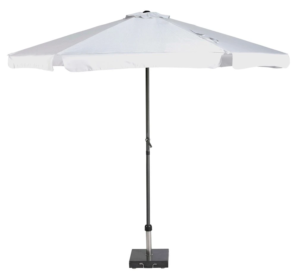 Platinum Middenstokparasol Antigua Volant Ø 300 Cm Wit 1 Platinum Middenstokparasol Antigua Volant Ø 300 Cm Wit