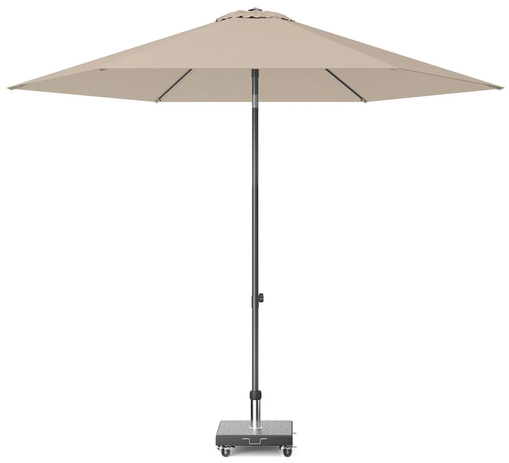 Platinum Middenstokparasol Lisboa Ø 300 Cm Taupe 1 Platinum Middenstokparasol Lisboa Ø 300 Cm Taupe