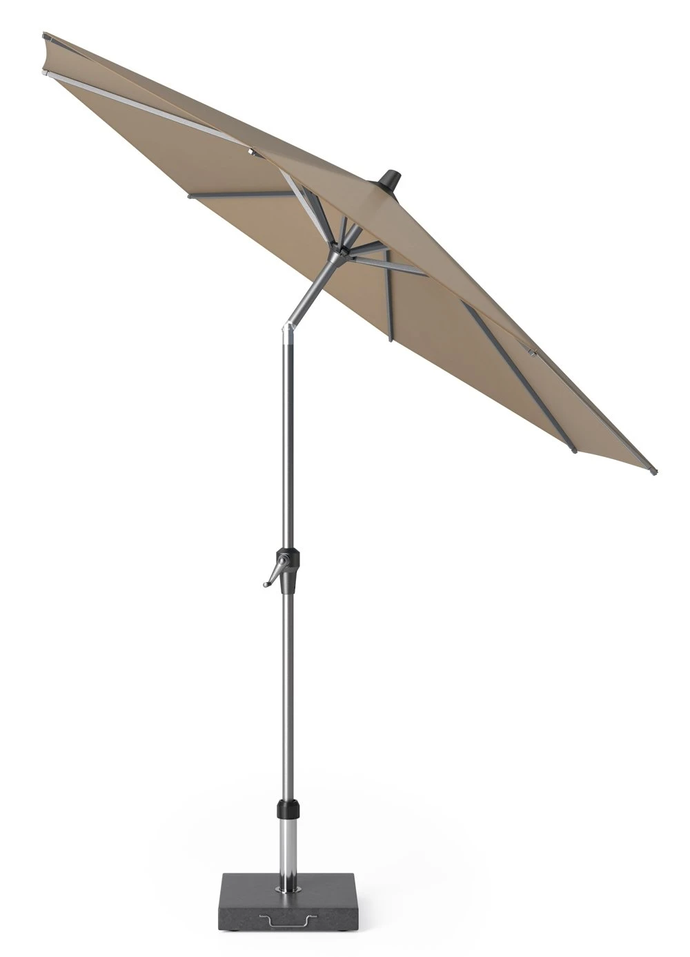 Platinum Middenstokparasol Riva Ø 250 Cm Taupe 2 Platinum Middenstokparasol Riva Ø 250 Cm Taupe - Afbeelding 2
