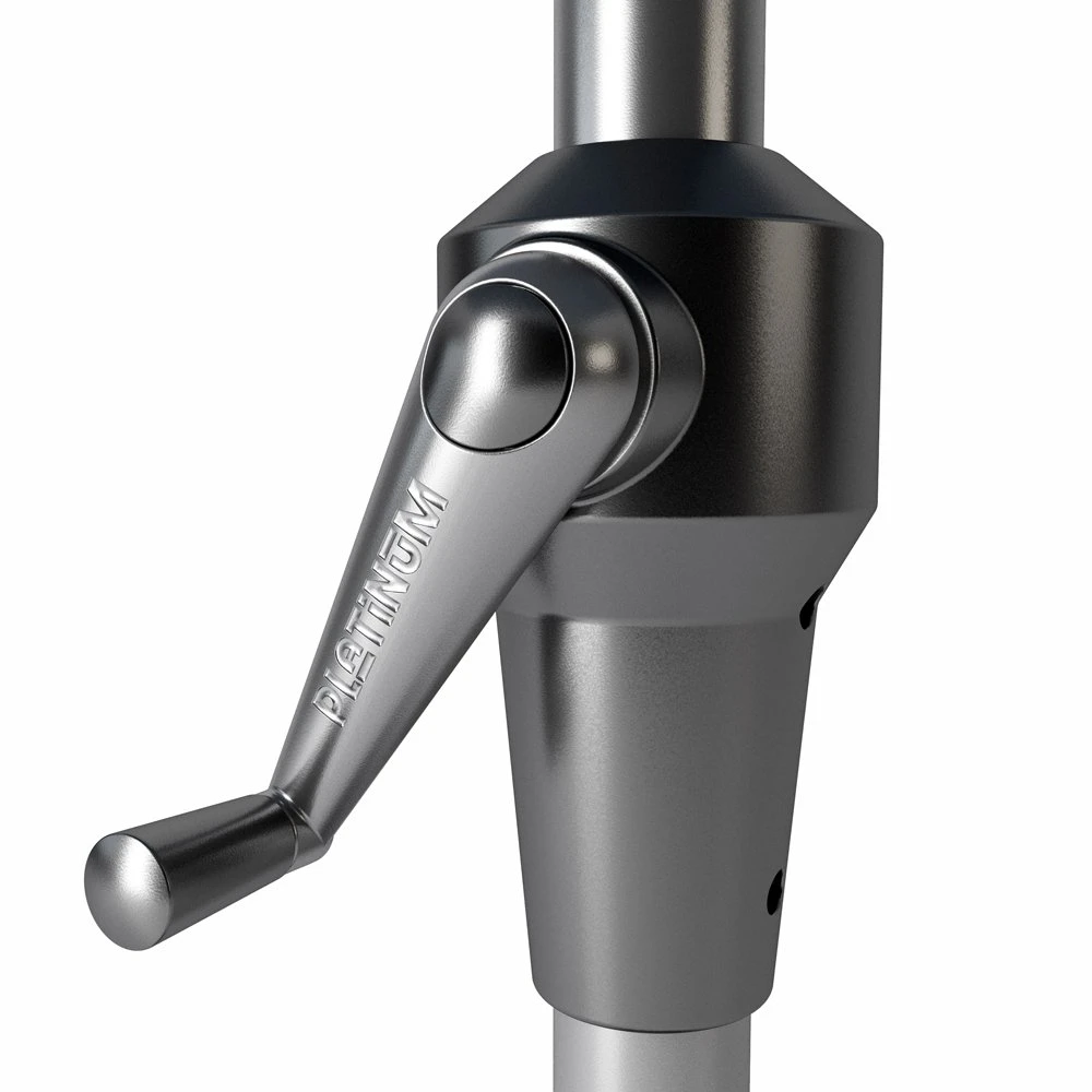 Platinum Middenstokparasol Riva Ø 400 Cm Antraciet 2 Platinum Middenstokparasol Riva Ø 400 Cm Antraciet - Afbeelding 2