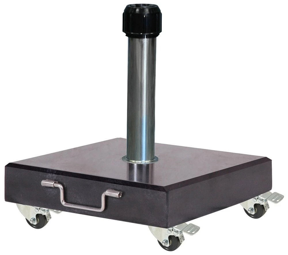 Platinum Parasolvoet Rome Met Zwenkwielen - 40 Kg 1 Platinum Parasolvoet Rome Met Zwenkwielen - 40 Kg