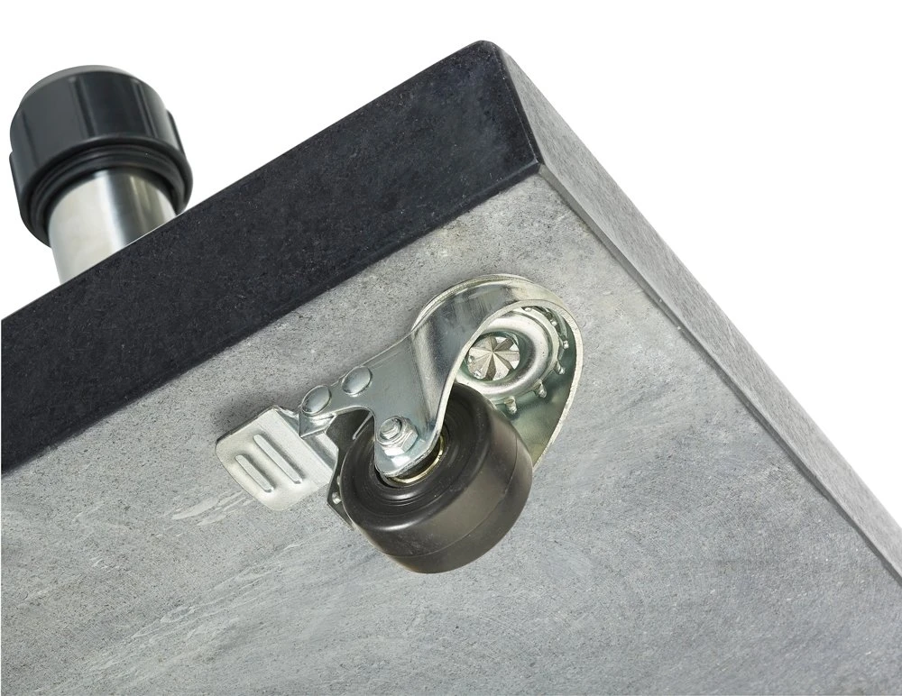 Platinum Parasolvoet Rome Met Zwenkwielen - 60 Kg 2 Platinum Parasolvoet Rome Met Zwenkwielen - 60 Kg - Afbeelding 2