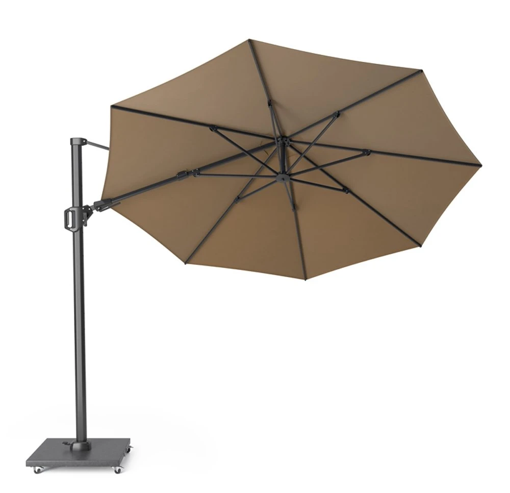 Platinum Zweefparasol Challenger T² Ø 350 Cm Taupe 2 Platinum Zweefparasol Challenger T² Ø 350 Cm Taupe - Afbeelding 2