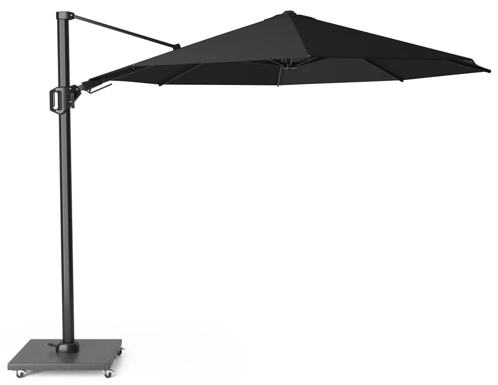 Platinum Zweefparasol Challenger T² Ø 350 Cm Zwart 1 Platinum Zweefparasol Challenger T² Ø 350 Cm Zwart