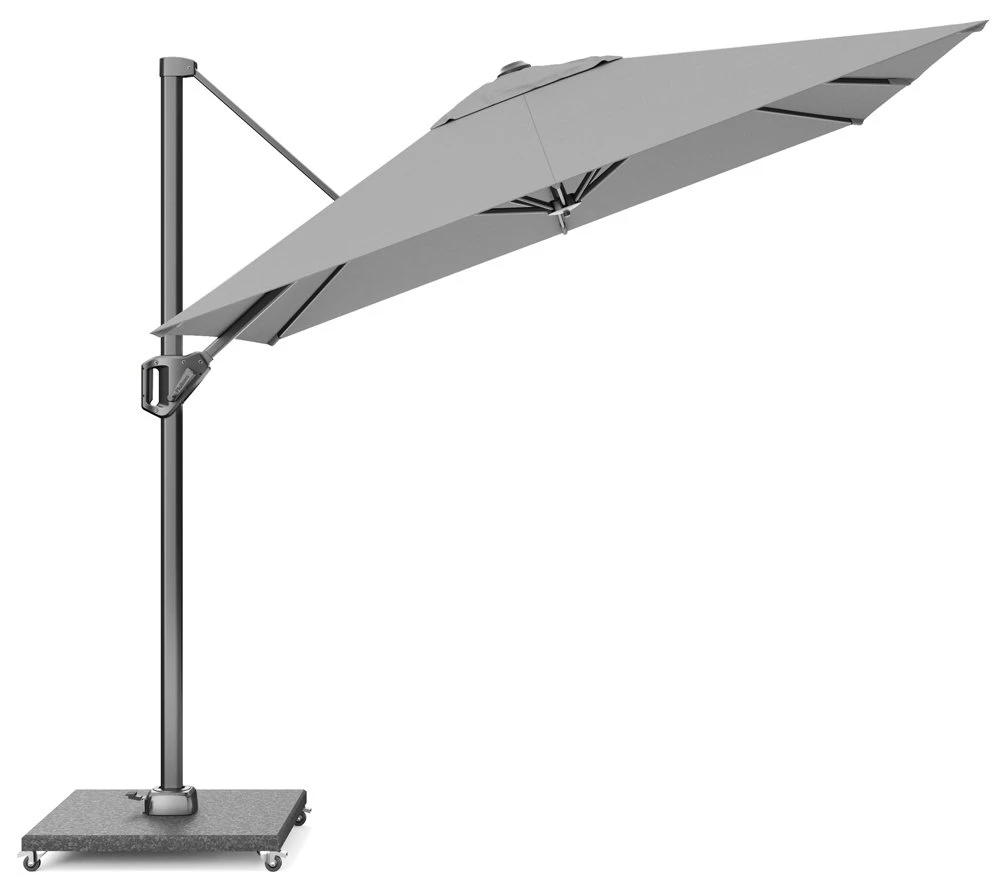 Platinum Zweefparasol Voyager T¹ 250 X 250 Cm Lichtgrijs 2 Platinum Zweefparasol Voyager T¹ 250 X 250 Cm Lichtgrijs - Afbeelding 2