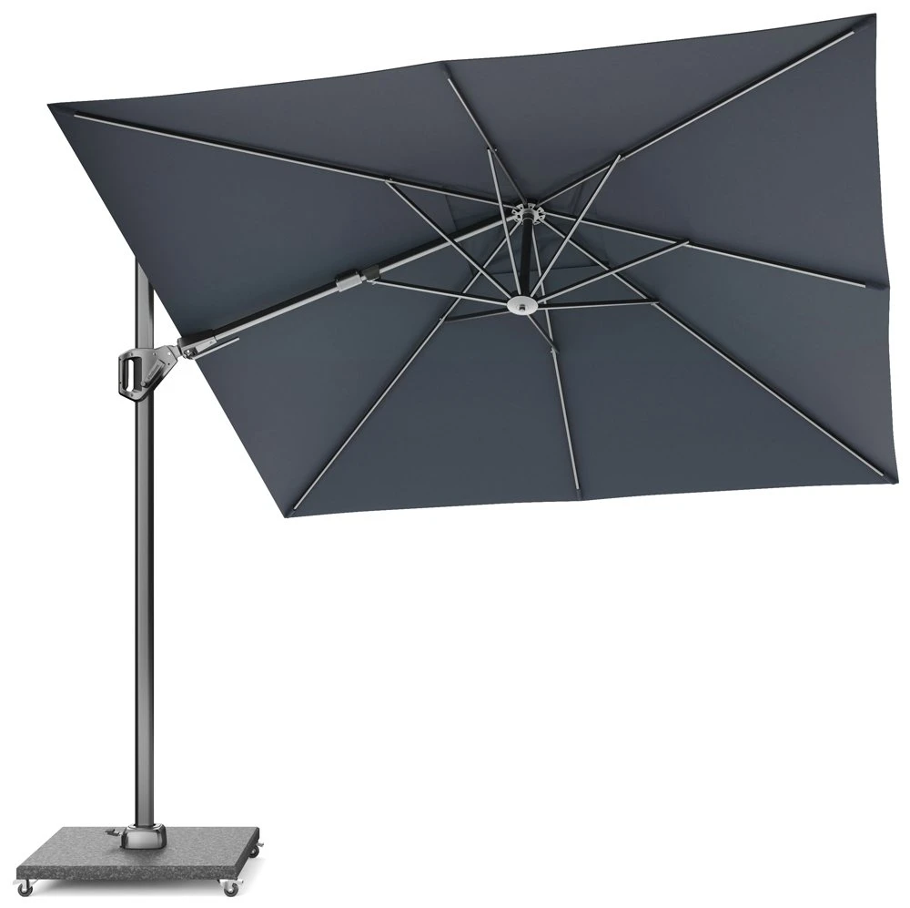 Platinum Zweefparasol Voyager T² 270 X 270 Cm Antraciet 2 Platinum Zweefparasol Voyager T² 270 X 270 Cm Antraciet - Afbeelding 2