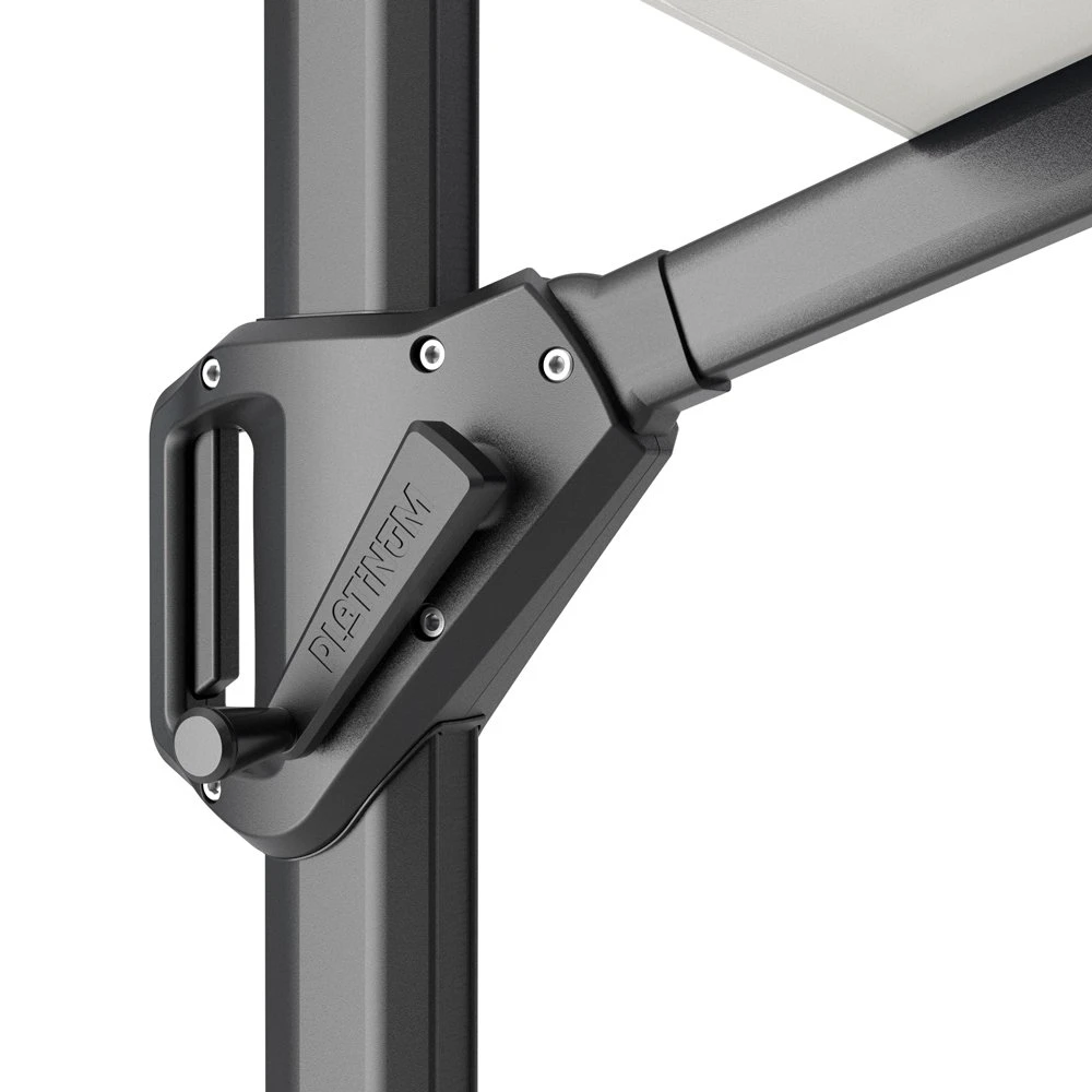 Platinum Zweefparasol Voyager T¹ 300 X 200 Cm Antraciet 3 Platinum Zweefparasol Voyager T¹ 300 X 200 Cm Antraciet - Afbeelding 3