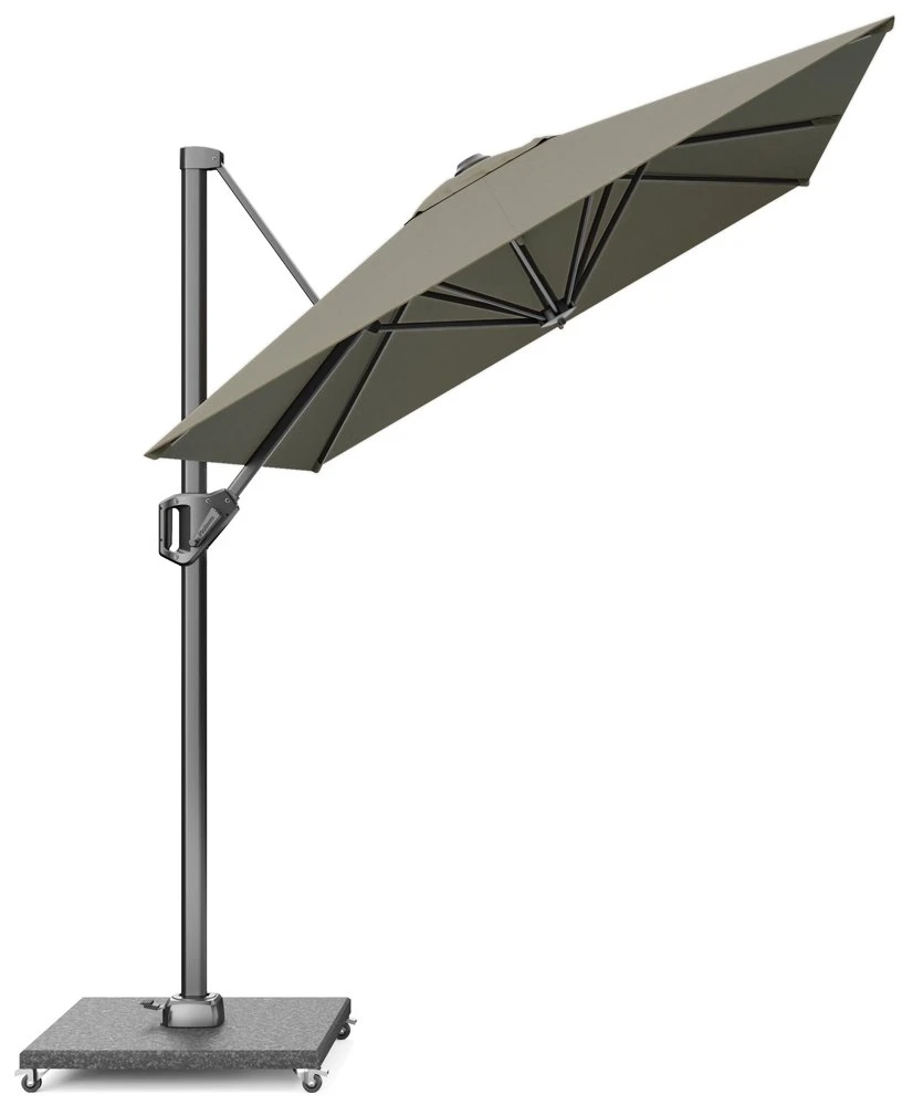 Platinum Zweefparasol Voyager T¹ 300 X 200 Cm Taupe 2 Platinum Zweefparasol Voyager T¹ 300 X 200 Cm Taupe - Afbeelding 2