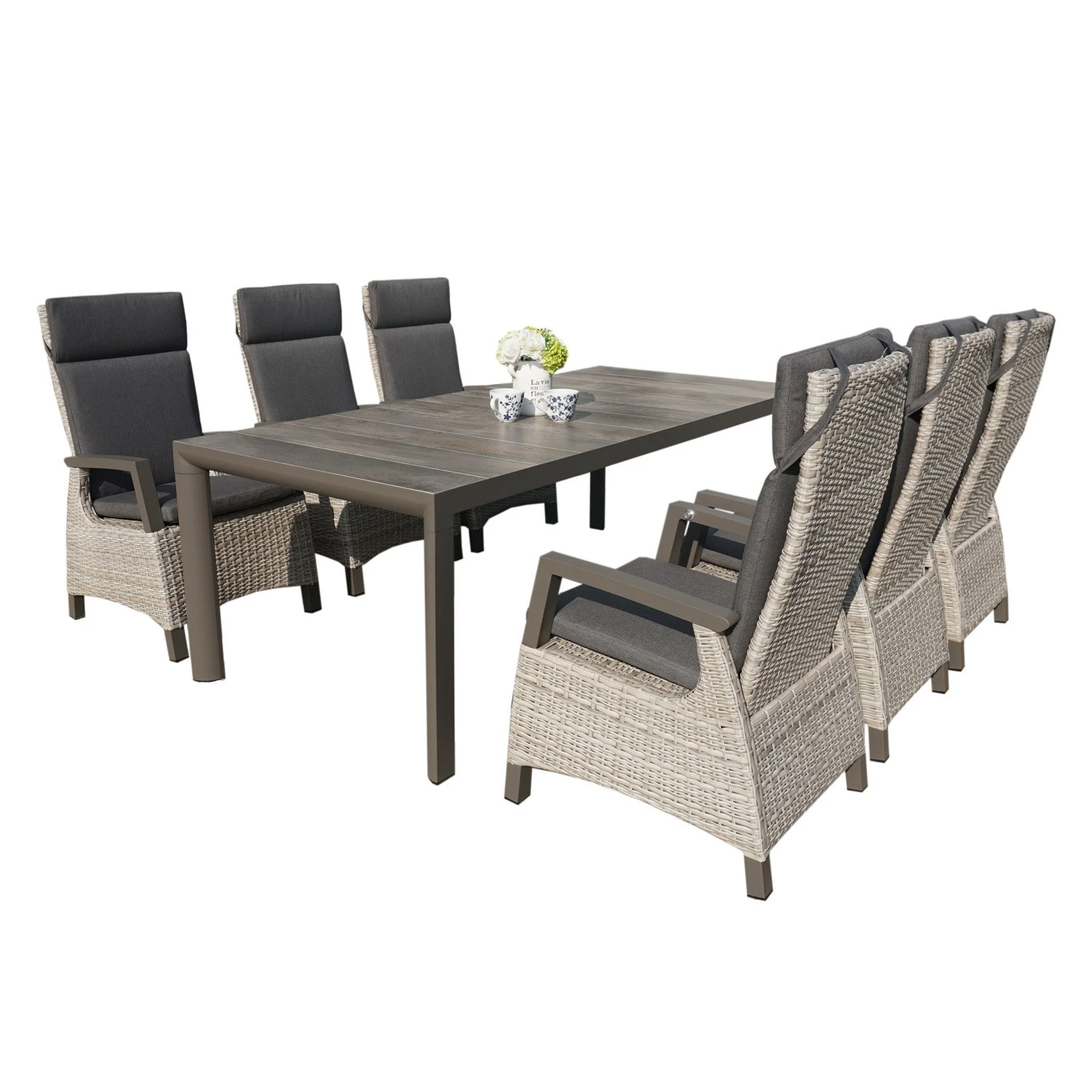 Royal Seasons COSTA DINING Tuinset Met 6 Stoelen 1 Royal Seasons COSTA DINING Tuinset Met 6 Stoelen