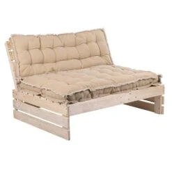 Palletkussen RAFFELED Natural - 120 X 40 X 8 Cm -Tuinmeubelwinkel rugkussen raffeled natural 120 x 40 x 8 cm 1000x1000 628225cd54fa4 l